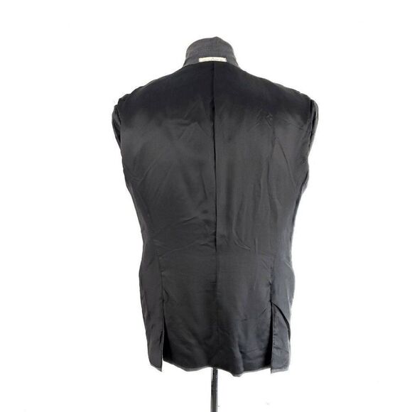 Joseph Abboud Super 110s Wool Silk 2 Button Suit Jacket 38R Gray Windowpane - Picture 10 of 10